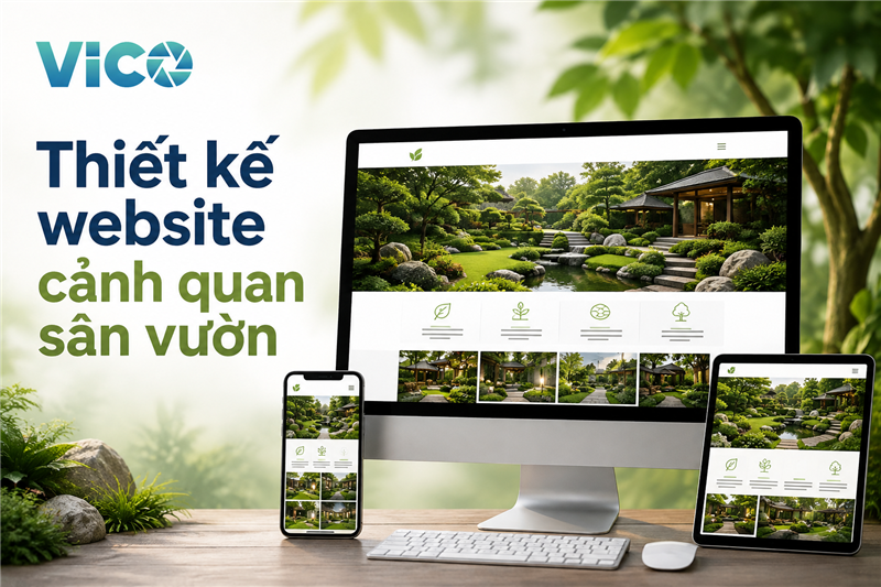 Thiết kế website cảnh quan sân vườn