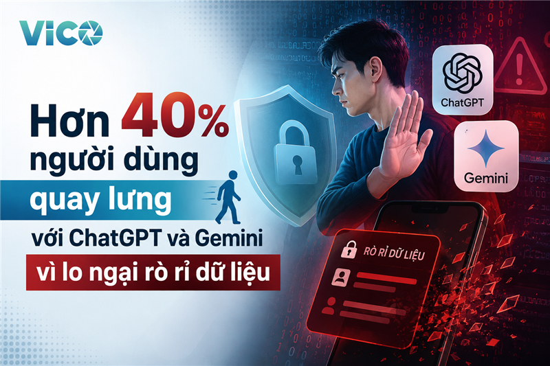Hơn 40% người dùng quay lưng với ChatGPT và Gemini vì lo ngại rò rỉ dữ liệu