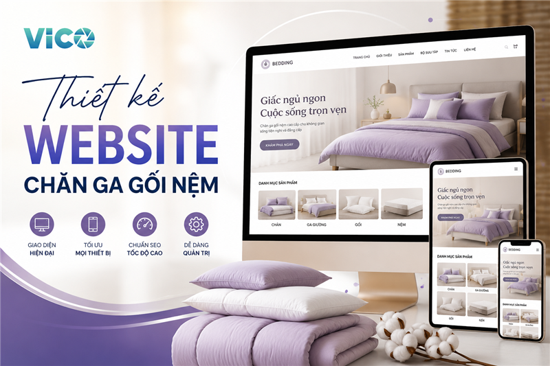 Thiết kế website chăn ga gối nệm