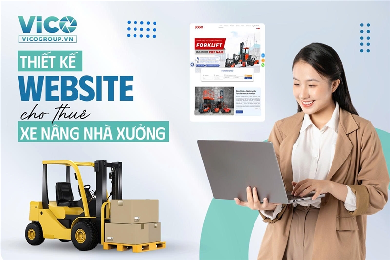 Thiết kế website cho thuê xe nâng nhà xưởng