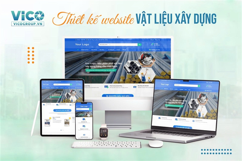 Thiết kế website vật liệu xây dựng