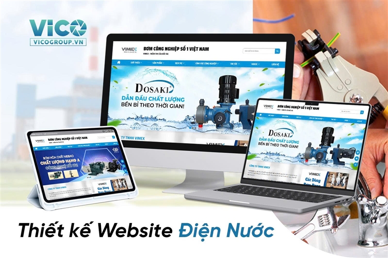 Thiết kế website điện nước