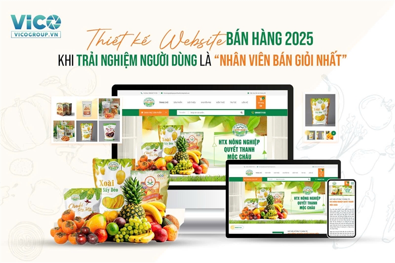 Thiết kế website bán hàng 2025 – Khi trải nghiệm người dùng là “nhân viên bán giỏi nhất”