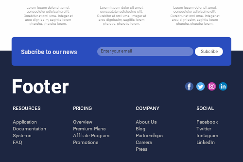 Footer là gì? Gợi ý những thiết kế footer website ấn tượng