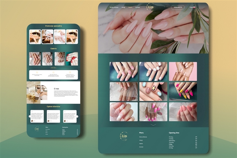 Thiết kế website tiệm nails