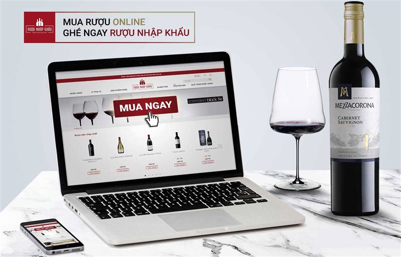 Thiết kế website rượu vang