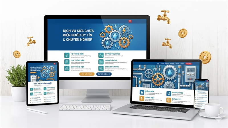 Thiết kế website thợ sửa điện nước