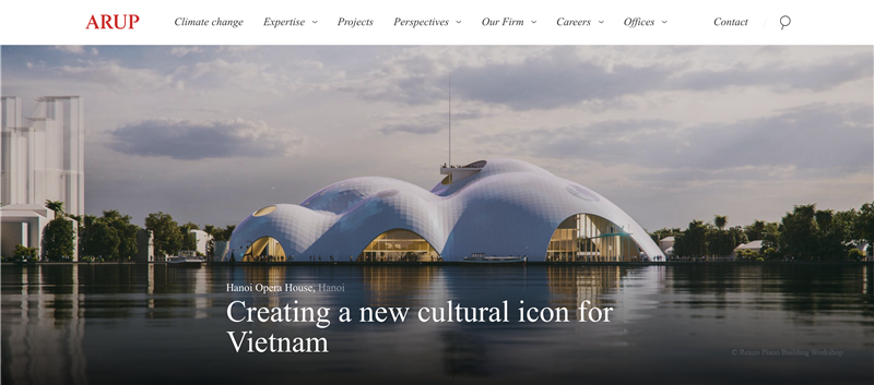 Thiết kế website nhà hát Opera