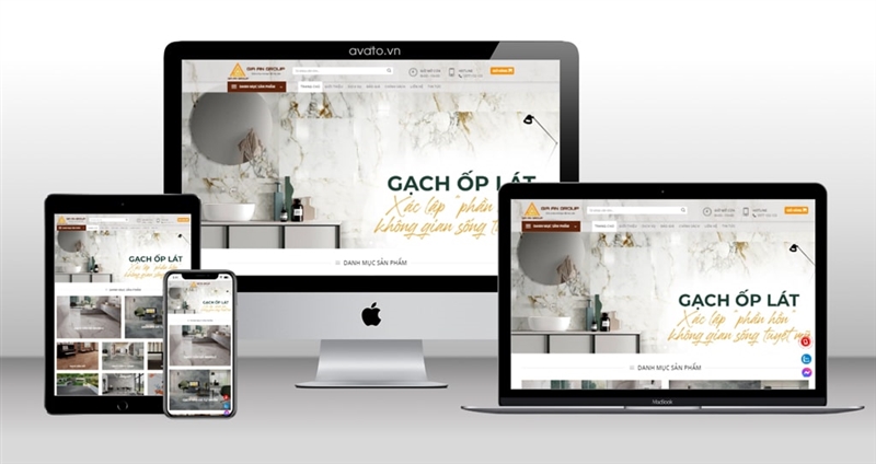 Thiết kế website gạch ốp lát