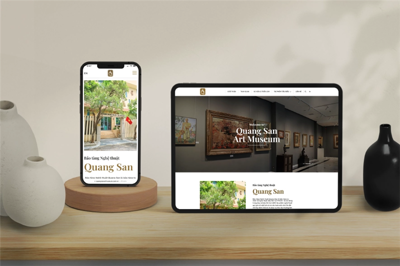 Thiết kế website bảo tàng tư nhân