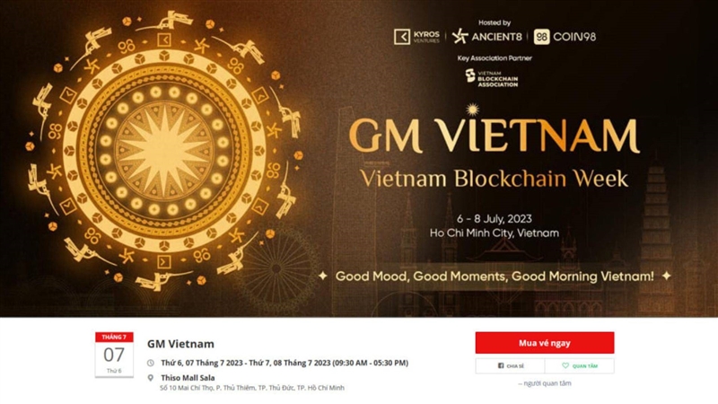 Thiết kế website mua vé sự kiện