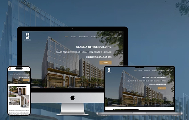 Thiết kế website cho thuê văn phòng