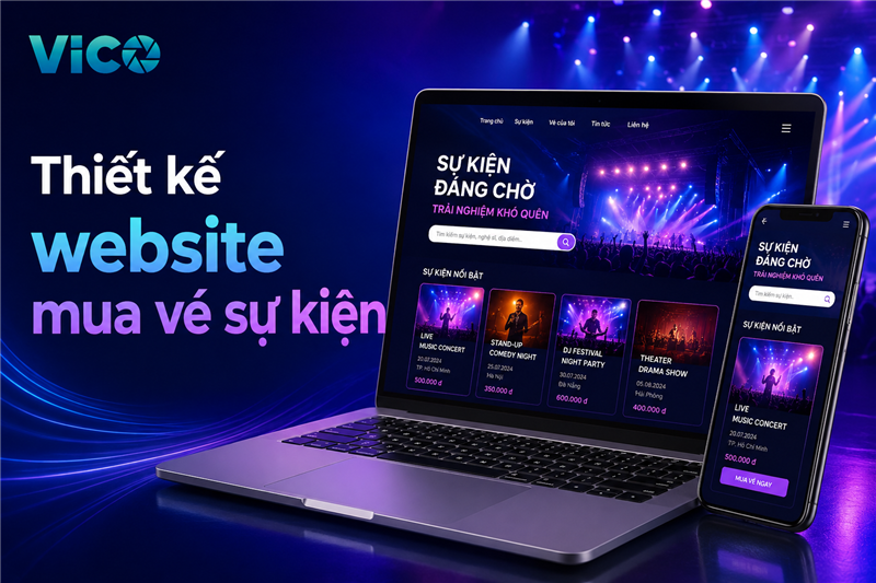 Thiết kế website mua vé sự kiện