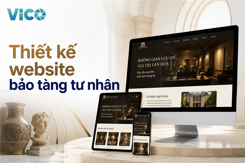 Thiết kế website bảo tàng tư nhân