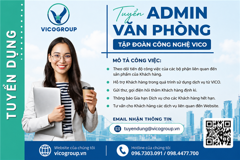Tuyển dụng nhân viên Admin văn phòng