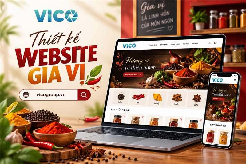 Thiết kế website gia vị