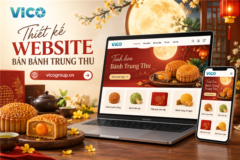 Thiết kế website bán bánh trung thu