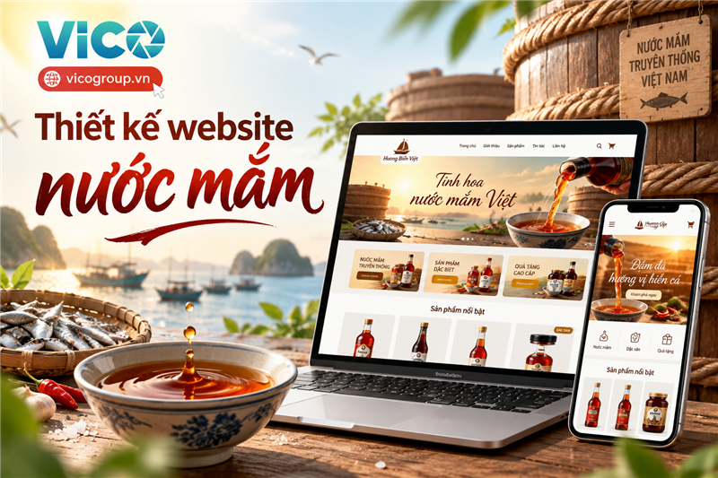Thiết kế website nước mắm