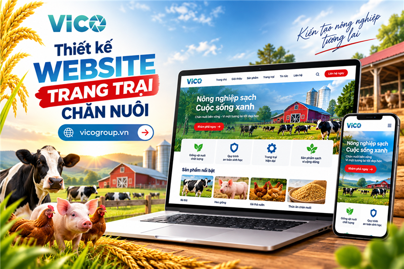 Thiết kế website trang trại chăn nuôi