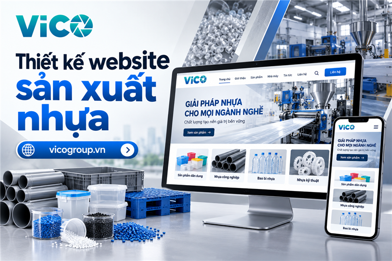 Thiết kế website sản xuất nhựa