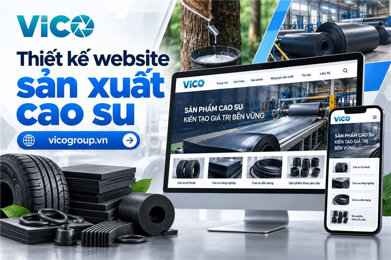 Thiết kế website sản xuất cao su