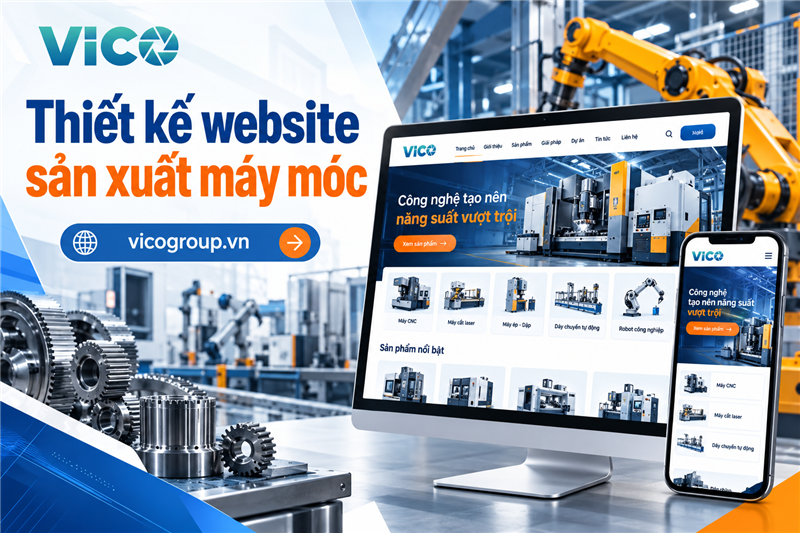 Thiết kế website sản xuất máy móc