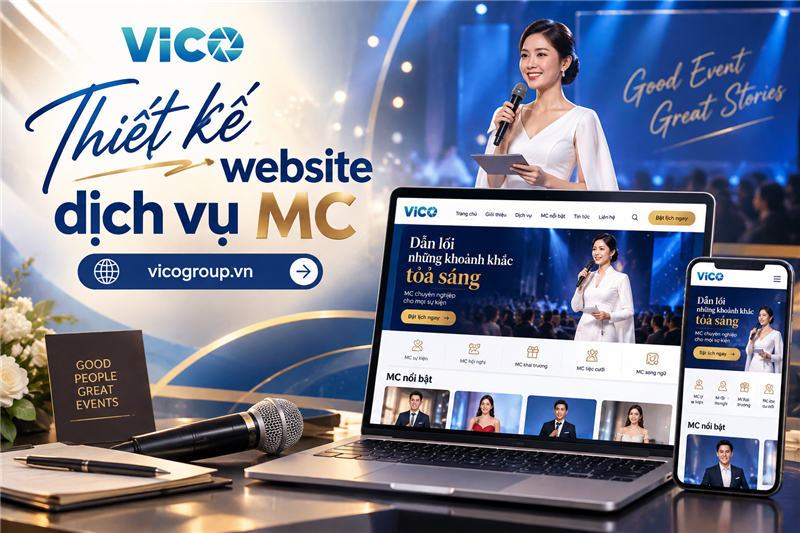 Thiết kế website dịch vụ MC
