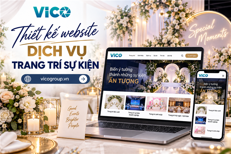 Thiết kế website dịch vụ trang trí sự kiện