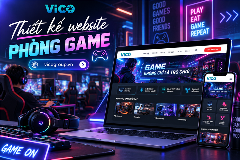 Thiết kế website phòng game