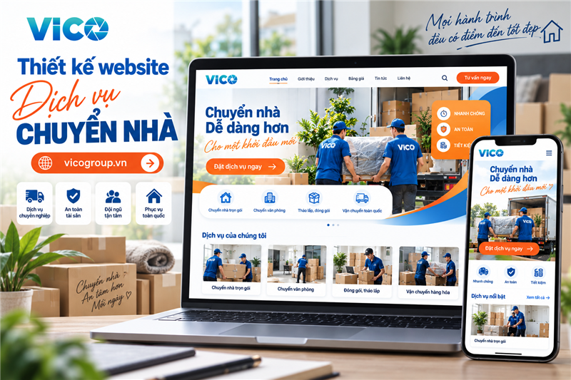 Thiết kế website dịch vụ chuyển nhà