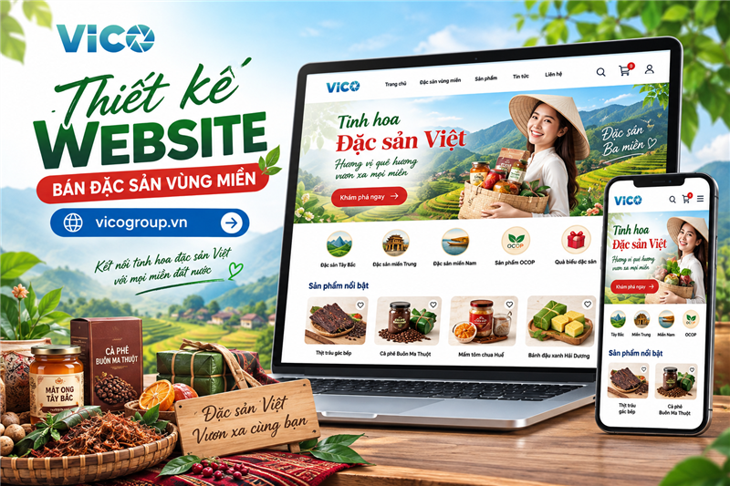 Thiết kế website bán đặc sản vùng miền