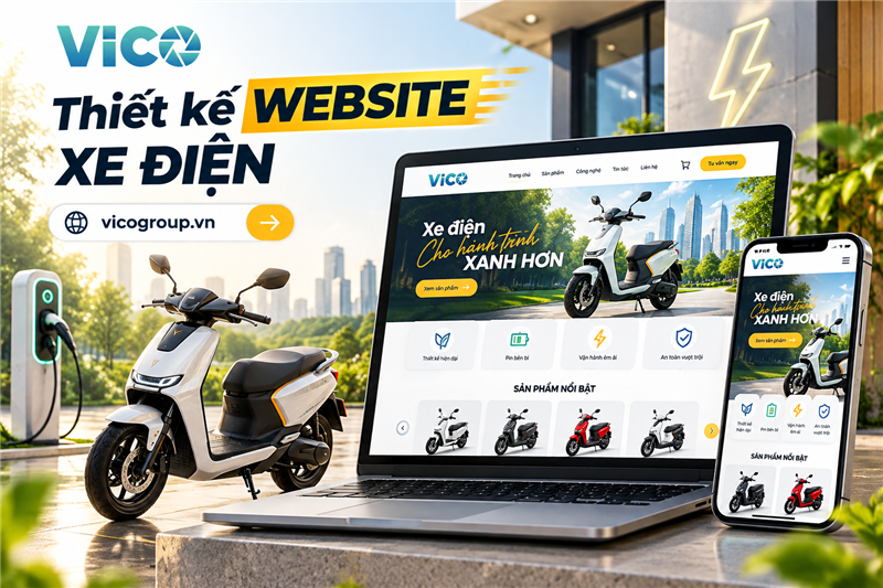 Thiết kế website xe điện 