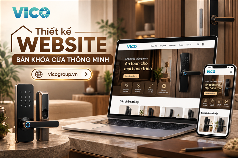 Thiết kế website bán khóa cửa thông minh