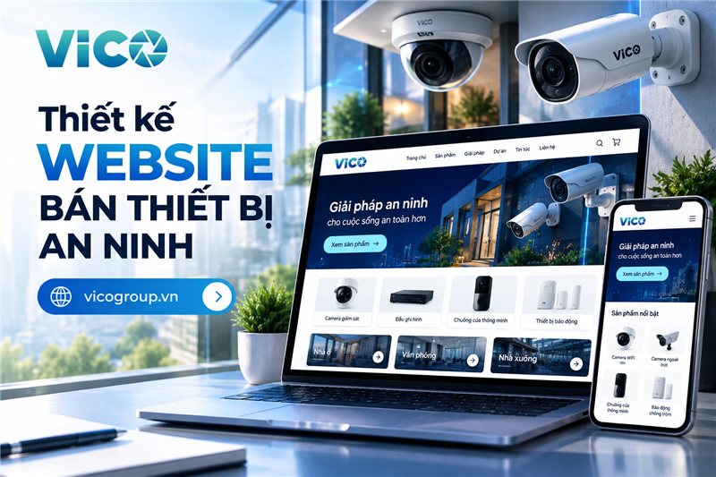 Thiết kế website bán thiết bị an ninh