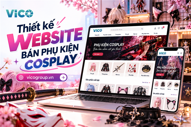 Thiết kế website bán phụ kiện cosplay