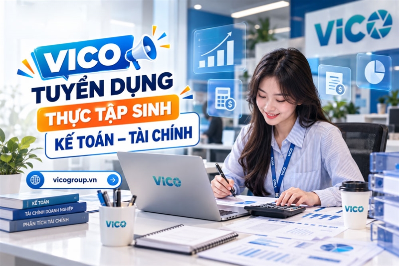 VICO tuyển dụng Thực tập sinh Kế toán – Tài chính