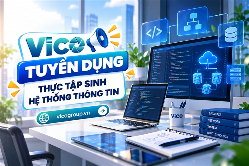 VICO tuyển dụng Thực tập sinh hệ thống thông tin