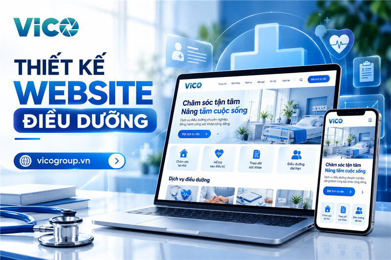Thiết kế website điều dưỡng