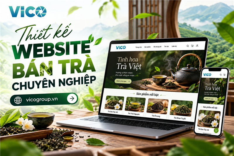 Thiết kế website bán trà chuyên nghiệp