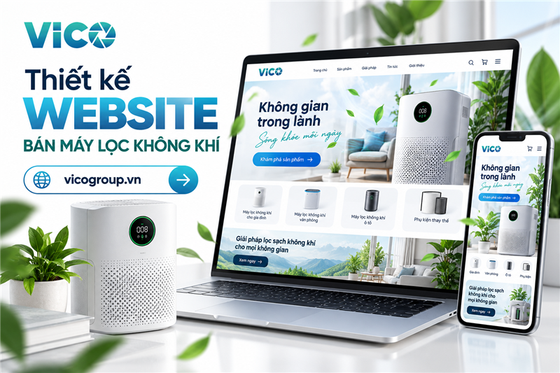 Thiết kế website bán máy lọc không khí