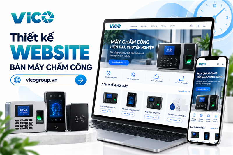 Thiết kế website bán máy chấm công