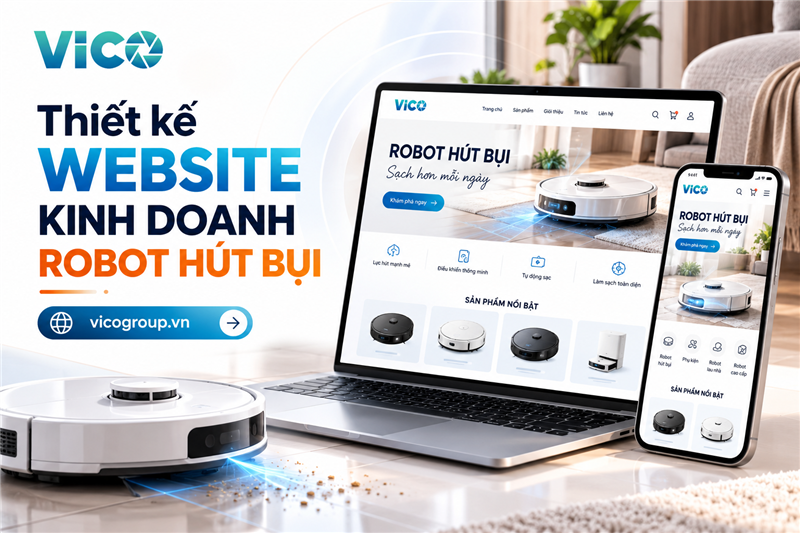 Thiết kế website kinh doanh robot hút bụi