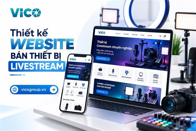 Thiết kế website bán thiết bị livestream