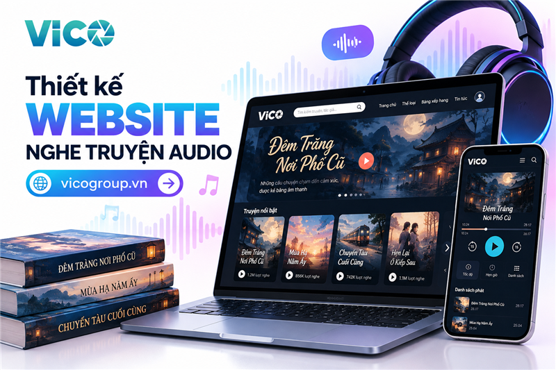 Thiết kế website nghe truyện audio