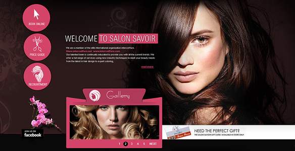 Thiết kế website salon tóc