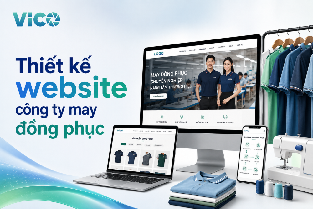 Thiết kế website công ty may đồng phục 