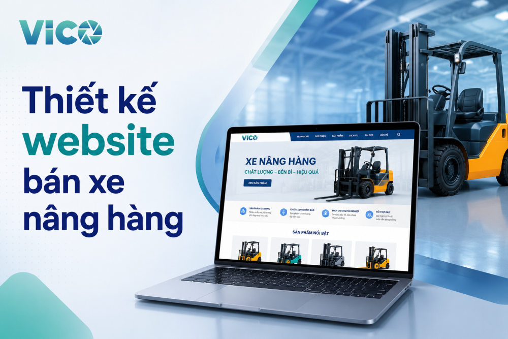 Thiết kế website bán xe nâng hàng