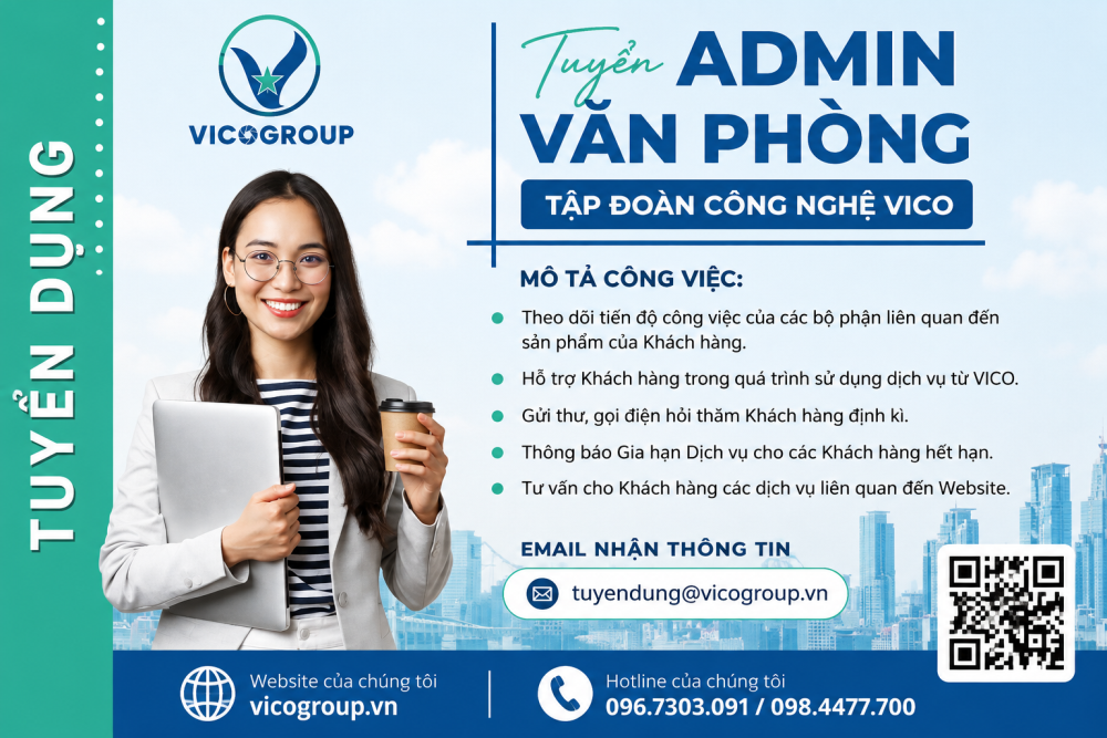 Tuyển dụng nhân viên Admin văn phòng