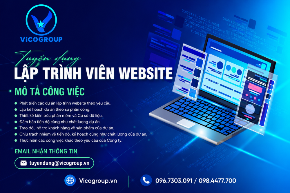 VICO GROUP Tuyển lập trình viên website ASP.NET