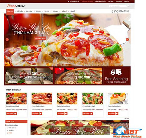 Thiết kế website Pizza